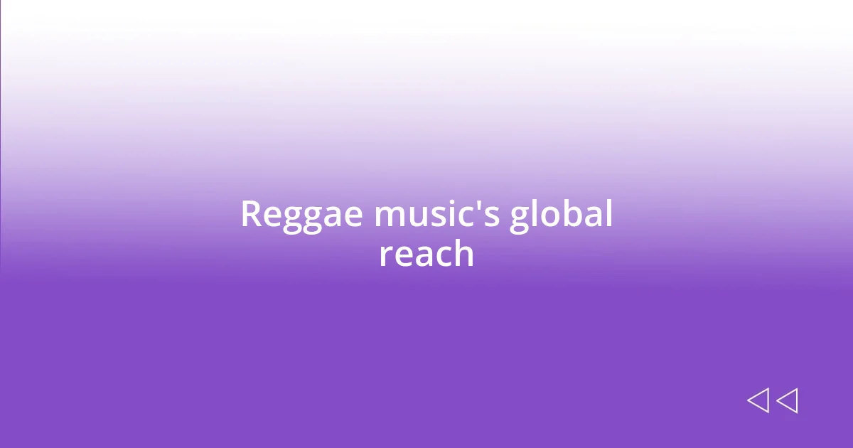 Reggae music